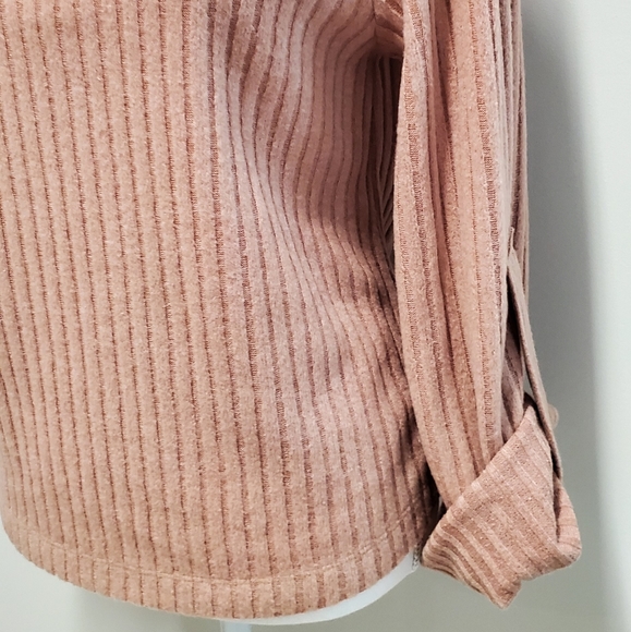[The Limited] Sweater Rib Knit Turtleneck (Camel) - Picture 6 of 7